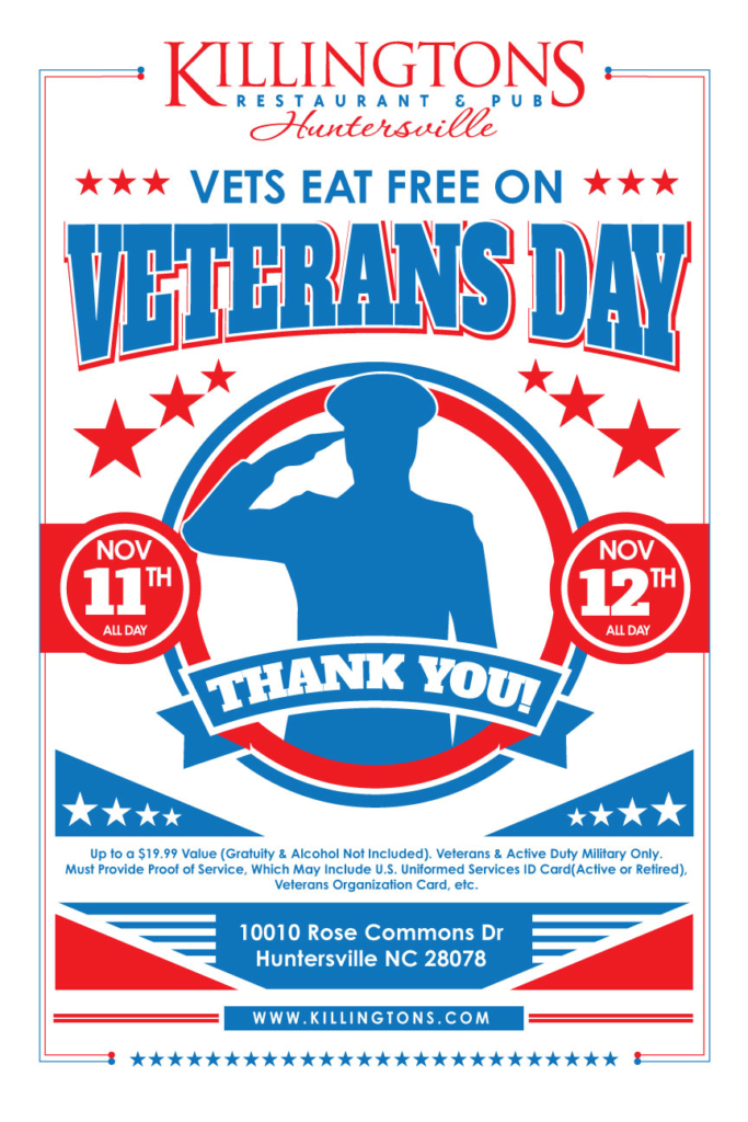 Veterans day free meals memphis tn